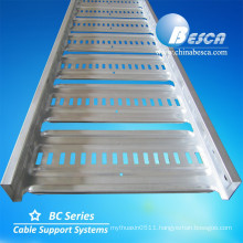 Light Duty AU type cable ladder tray pre-Galvanized steel/cable ladder tray/perforated cable tray(manufacturers.UL.CE.ISO.SGS)